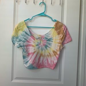 Aeropostale Seriously Soft Tie Dye Crop Top Nwot